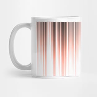 Aurora, coral pink vertical lines, pastel colours of the first rays sun light Mug